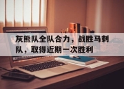 IM电竞-灰熊队全队合力，战胜马刺队，取得近期一次胜利